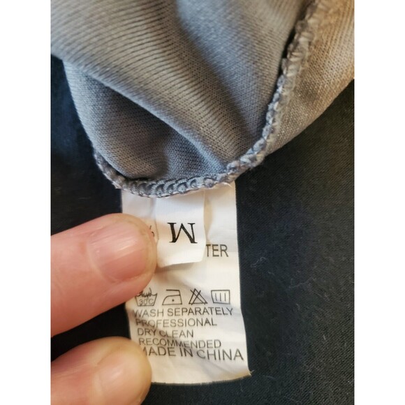 Blue Gray Spaghetti Strap Crushed Velvet Cropped Tank Top Cami Size M Vtg 90s - Picture 5 of 5